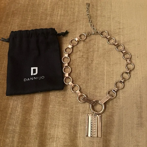 DANNIJO Gold Statement Necklace - Picture 5 of 6